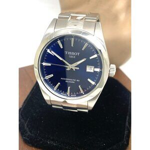 Tissot Men's Watch Powermatic 80 Swiss Automatic Blue Dial Steel T1274071104100